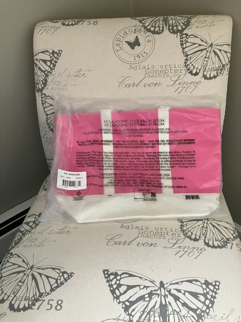 NEW!!!   Lancome Canvas Tote Bag(samples not included) - Picture 3 of 4